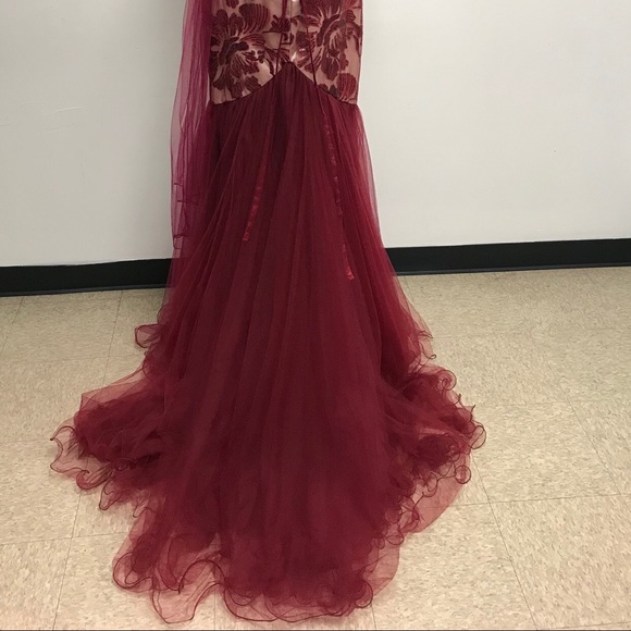 Off Shoulder Mermaid Evening Dress - Picture 6 of 8